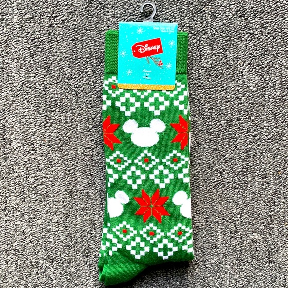 Disney Other - 5/$25 Mickey Mouse Ears Christmas Holiday Funny Socks - Brand New